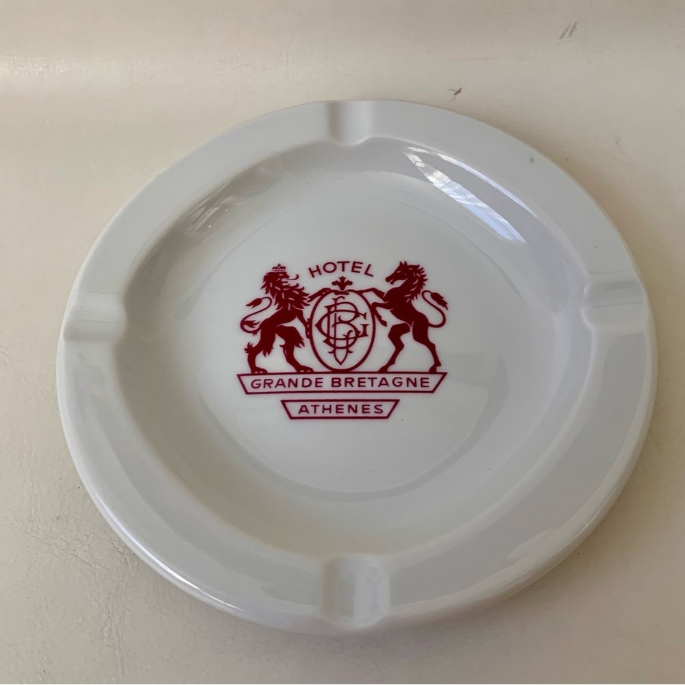 Vintage Grand Breatagne Athenes Hotel Greece Ashtray - Picture 6 of 10